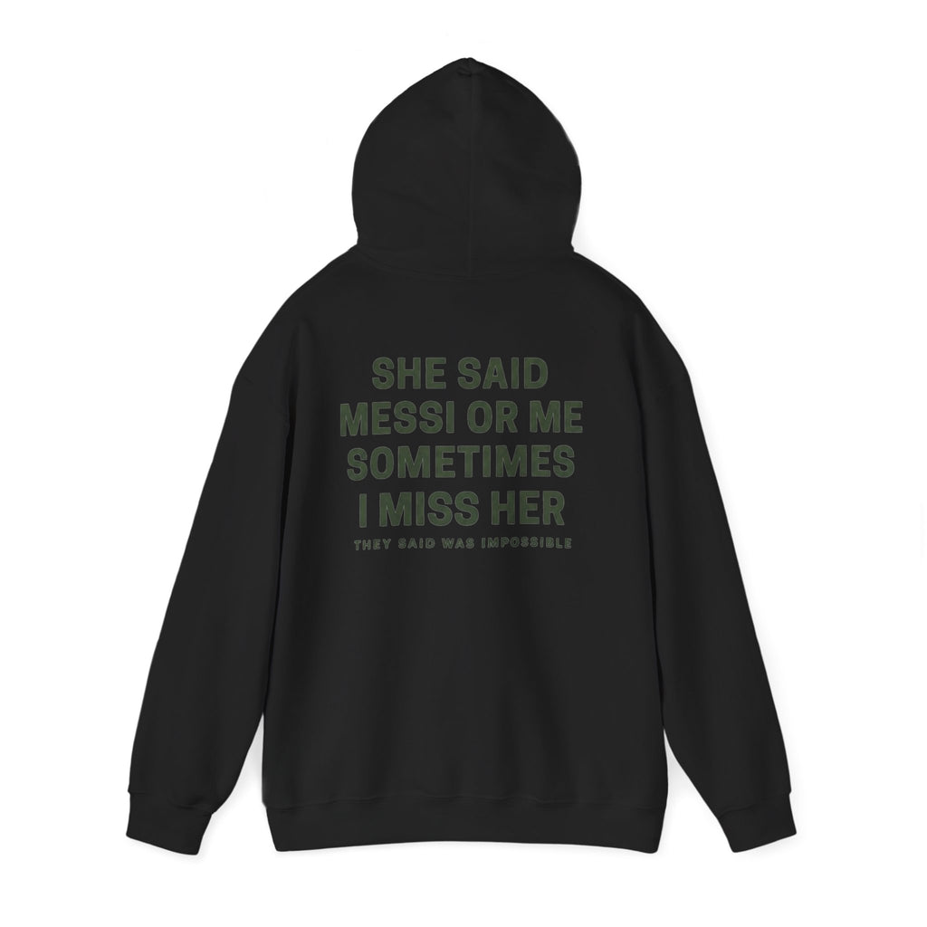 Sudadera con Capucha Messi o Yo — Sudadera Gráfica Urban Ritual