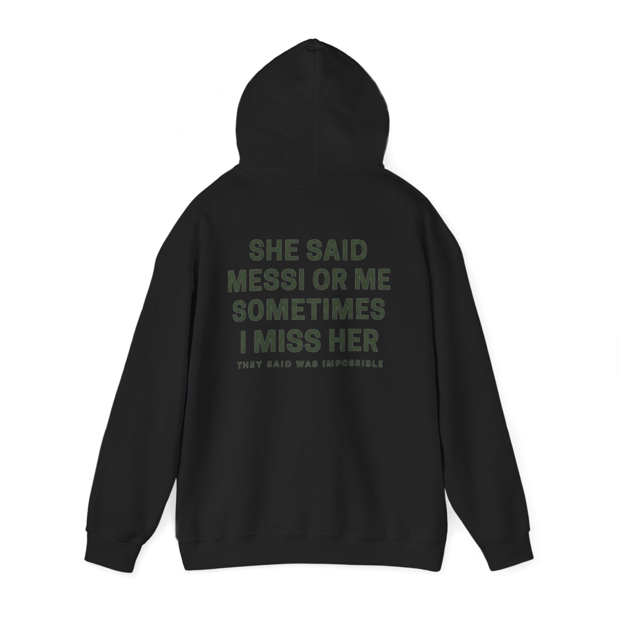Sudadera con Capucha Messi o Yo — Sudadera Gráfica Urban Ritual