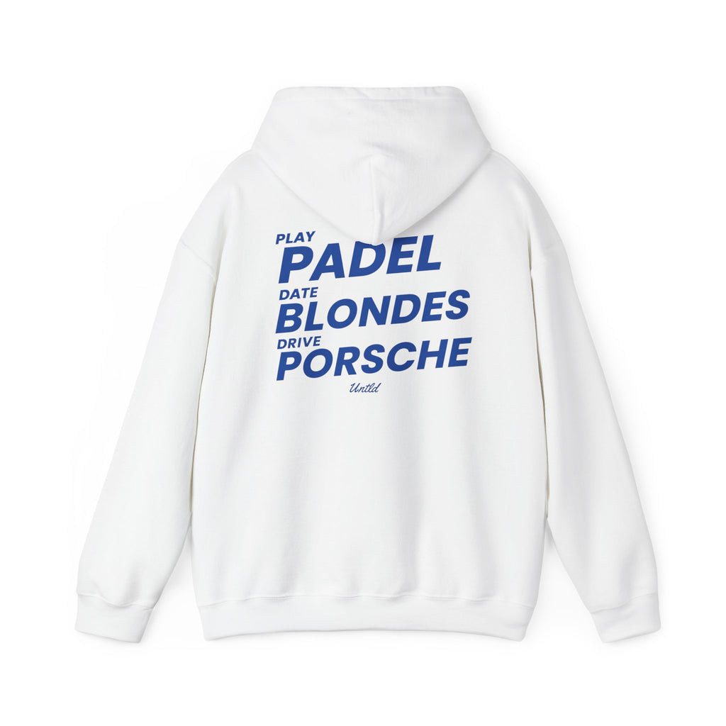 Jugar pádel Citas rubias Conducir Porsche Sudadera con capucha — Ritual Urbano