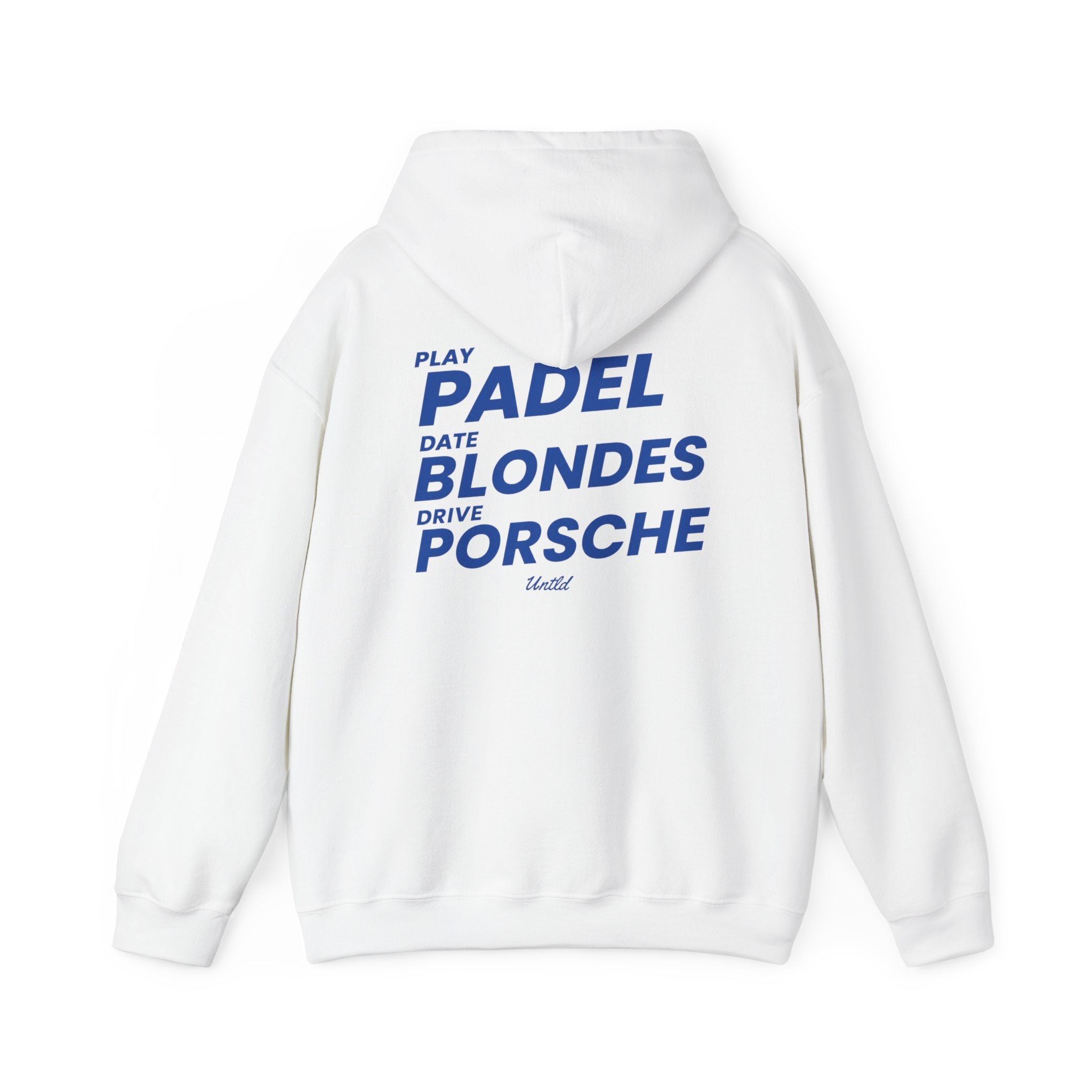 Jugar pádel Citas rubias Conducir Porsche Sudadera con capucha — Ritual Urbano