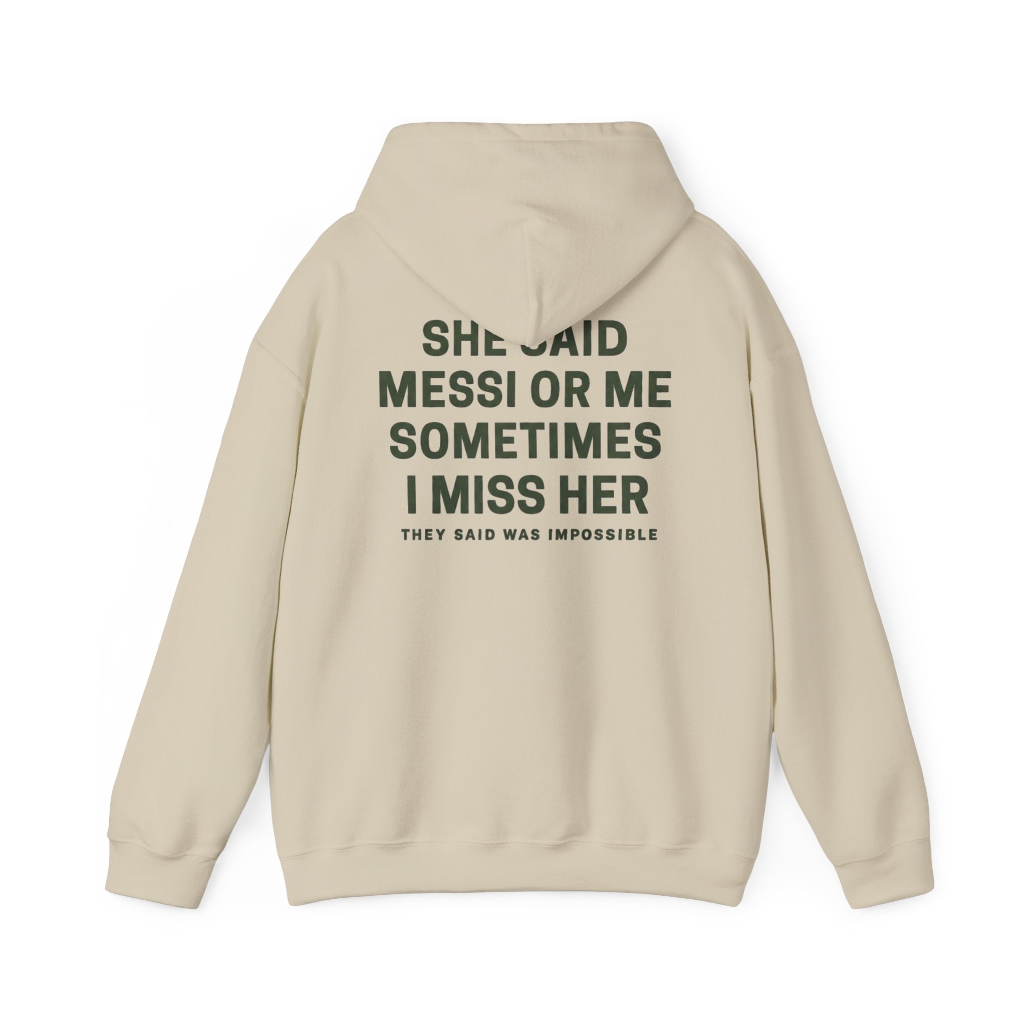 Sudadera con Capucha Messi o Yo — Sudadera Gráfica Urban Ritual