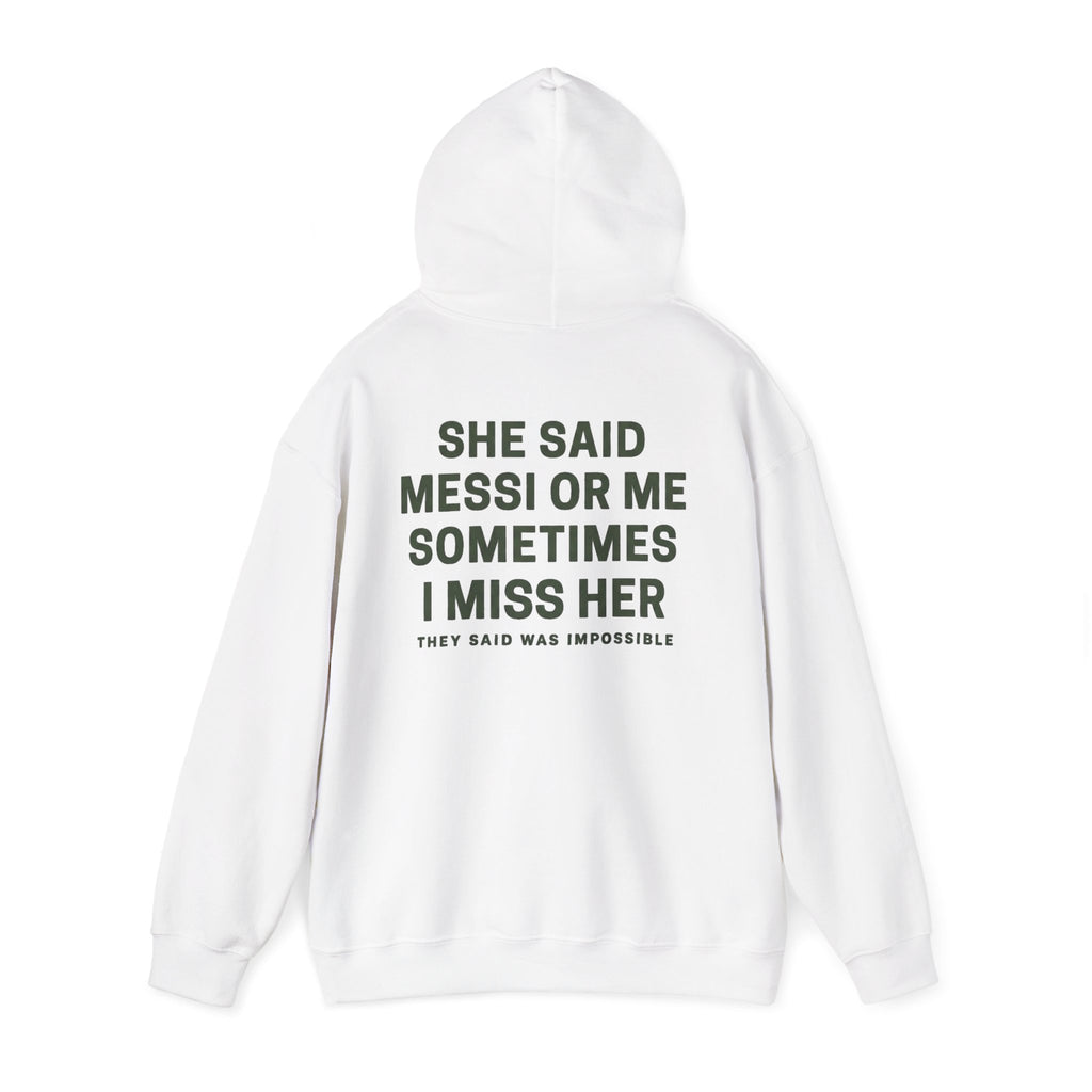 Sudadera con Capucha Messi o Yo — Sudadera Gráfica Urban Ritual