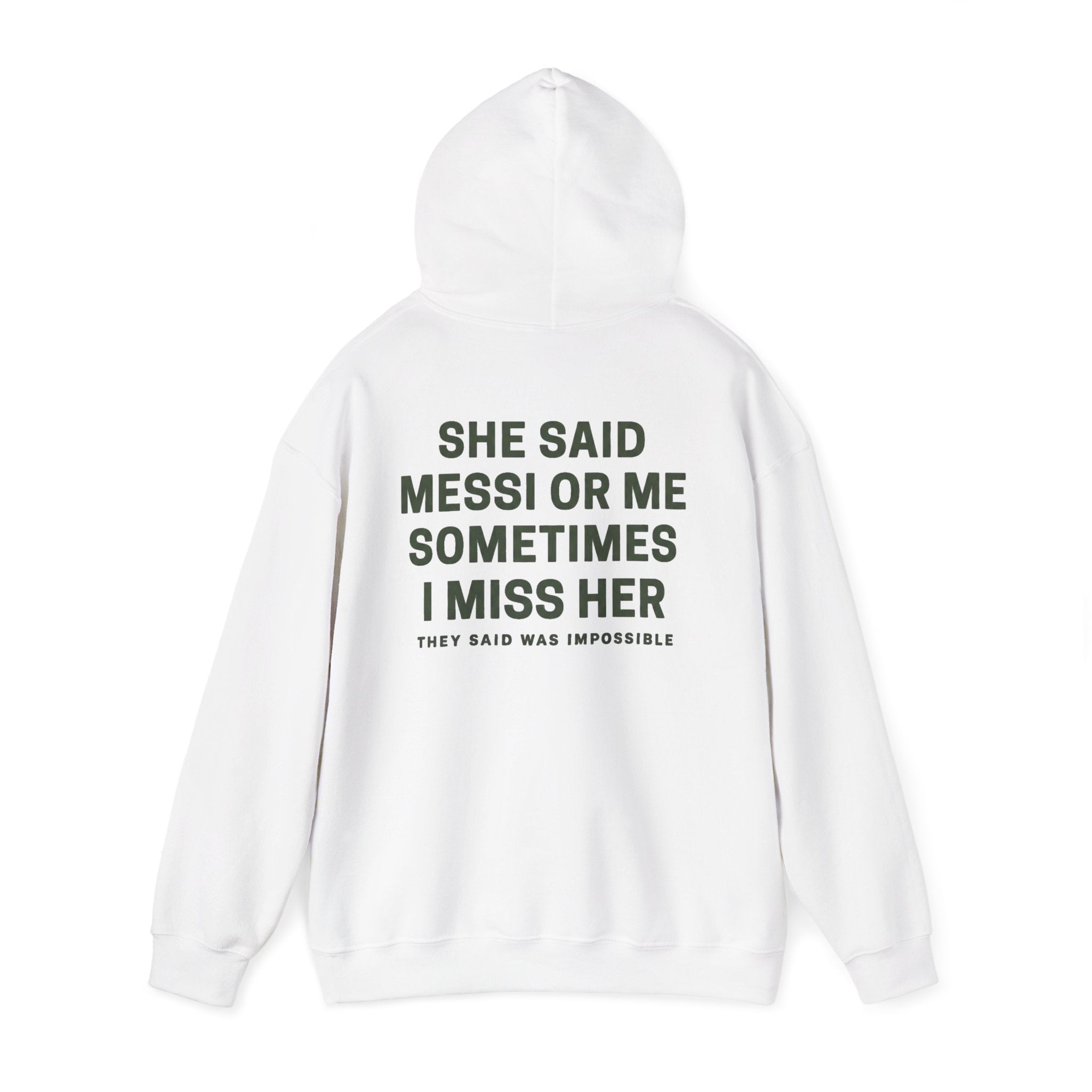Sudadera con Capucha Messi o Yo — Sudadera Gráfica Urban Ritual