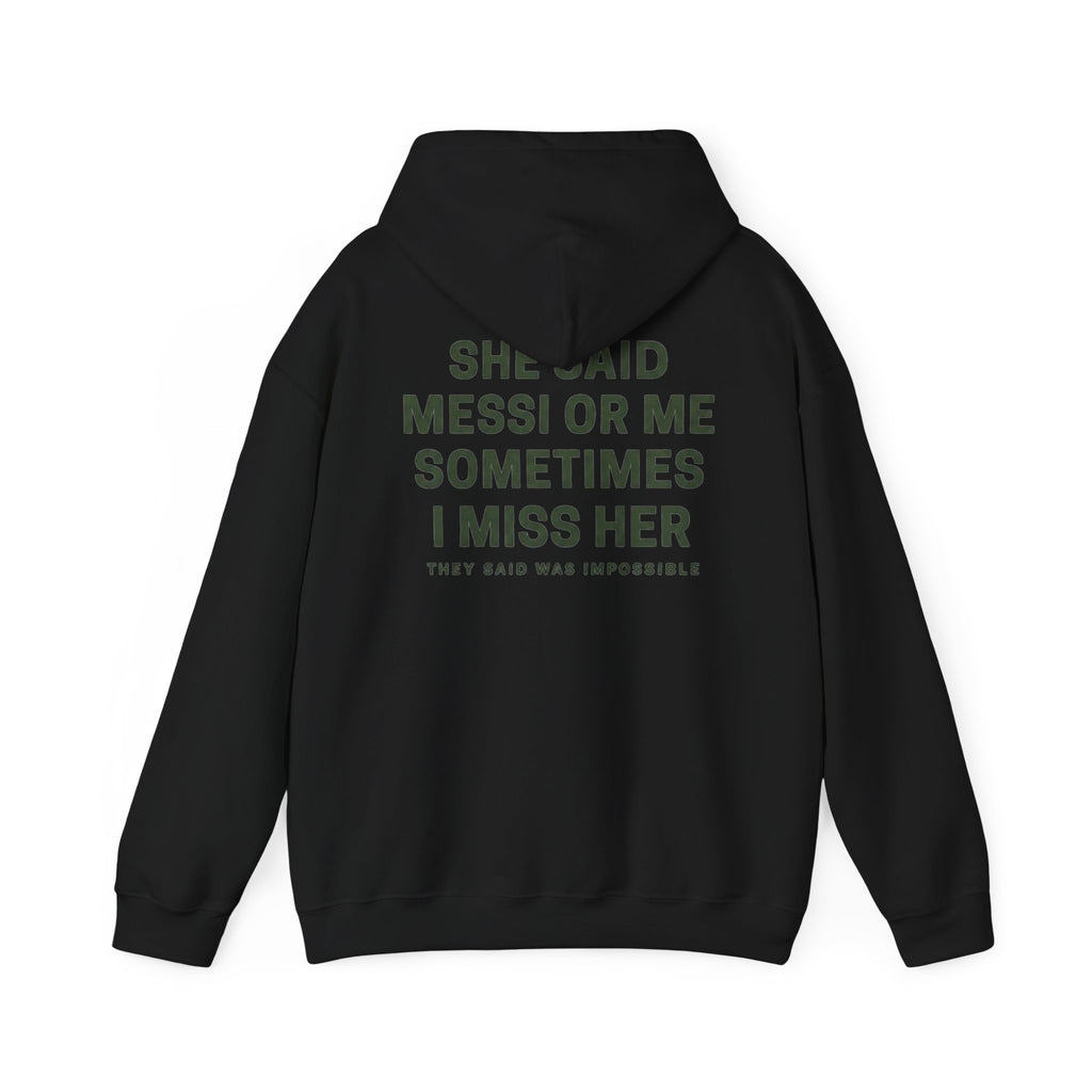 Sudadera con Capucha Messi o Yo — Sudadera Gráfica Urban Ritual