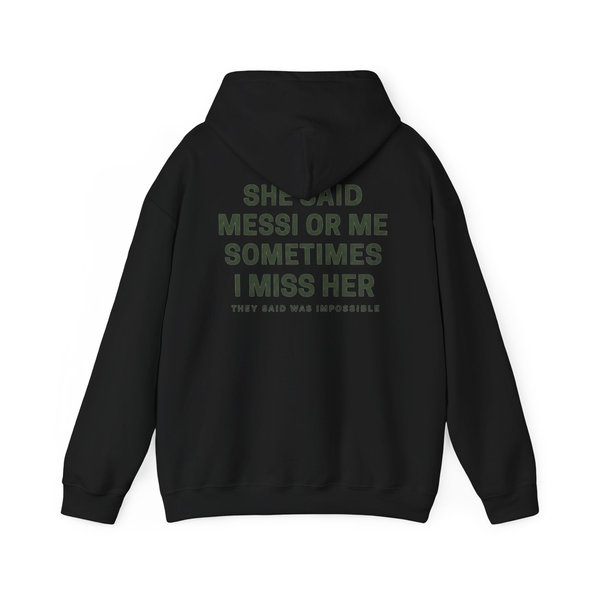 Sudadera con Capucha Messi o Yo — Sudadera Gráfica Urban Ritual