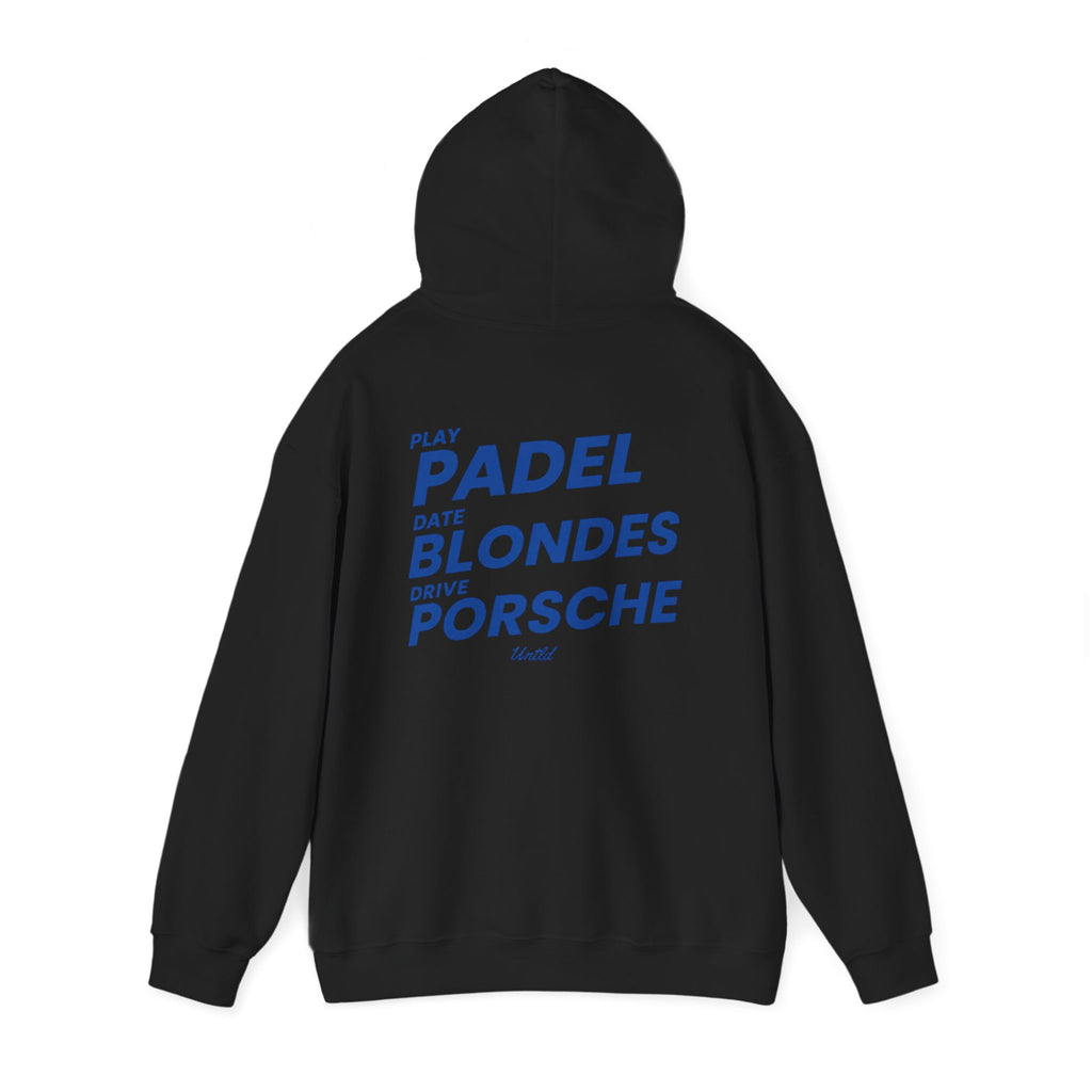Jugar pádel Citas rubias Conducir Porsche Sudadera con capucha — Ritual Urbano