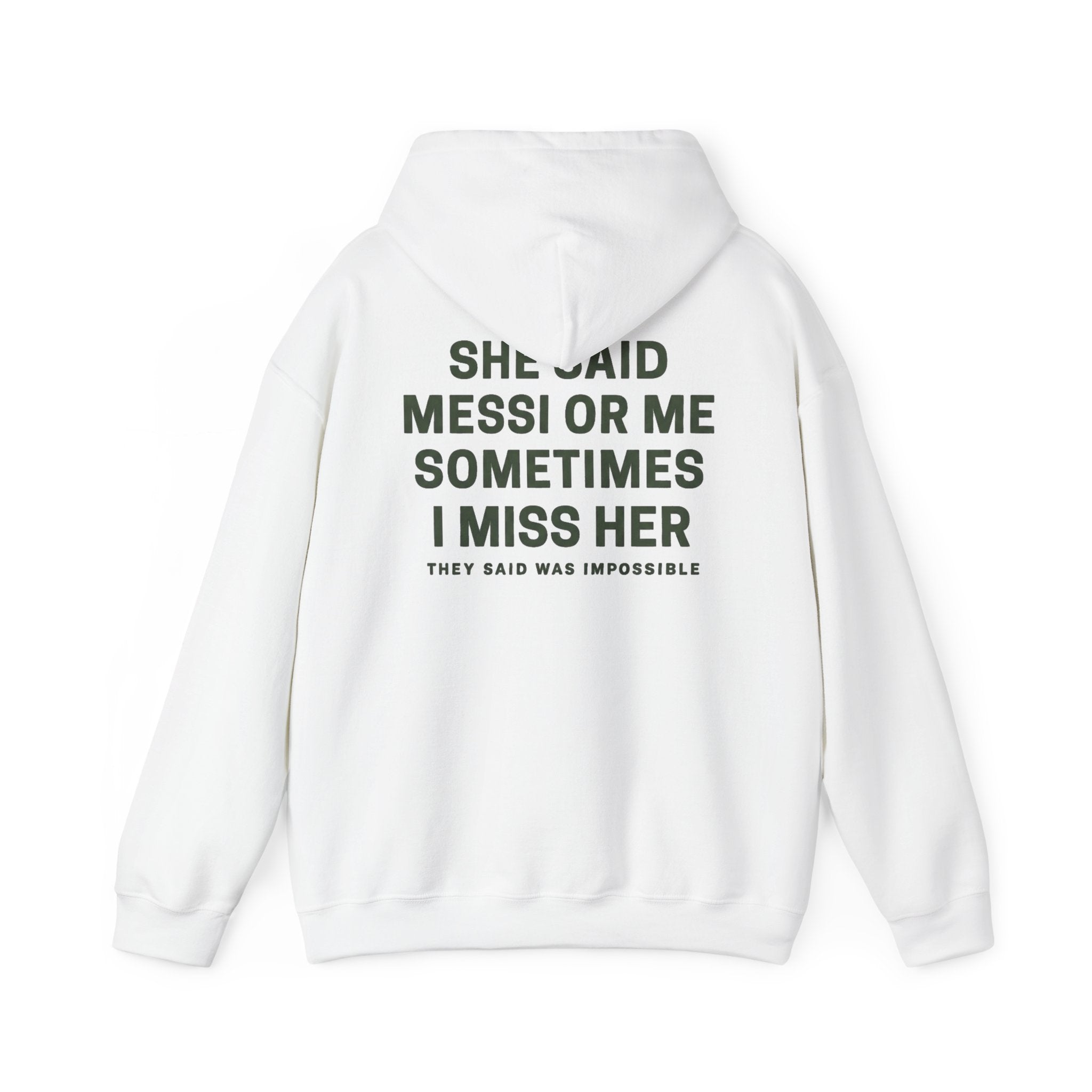 Sudadera con Capucha Messi o Yo — Sudadera Gráfica Urban Ritual